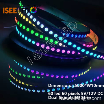 12v pikseļu LED sloksnes pikselis uz pikseļu programmējamu